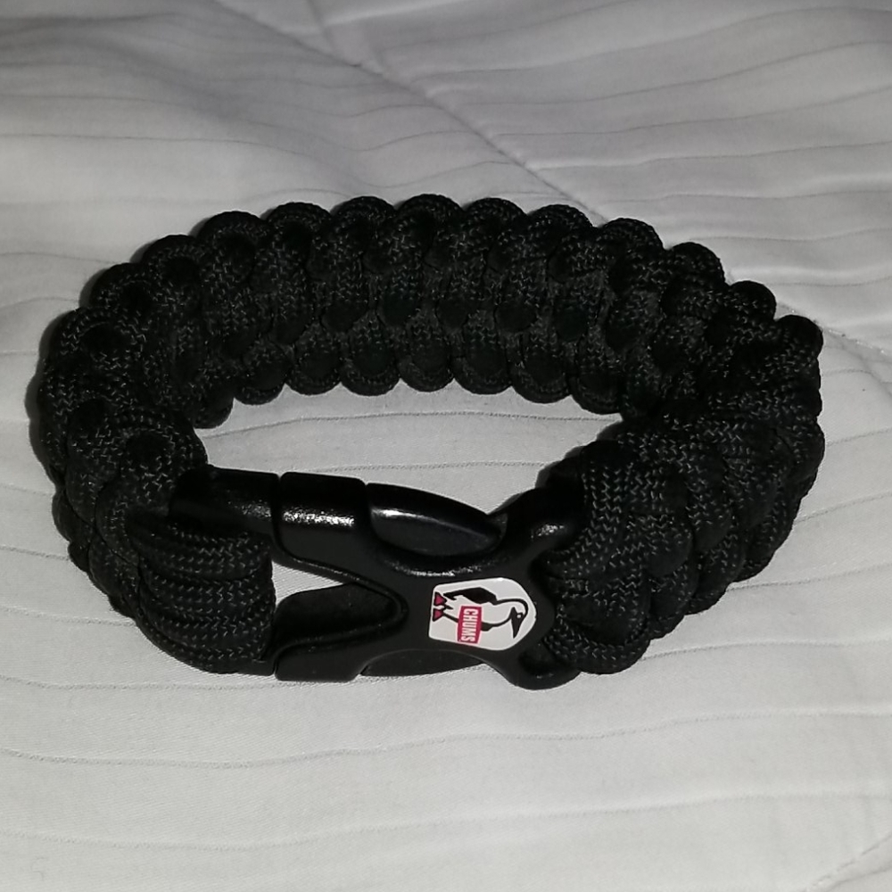 6in Kids Paracord Bracelet - Black